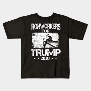 Ironworkers For Trump 2020 Ironworker Kids T-Shirt